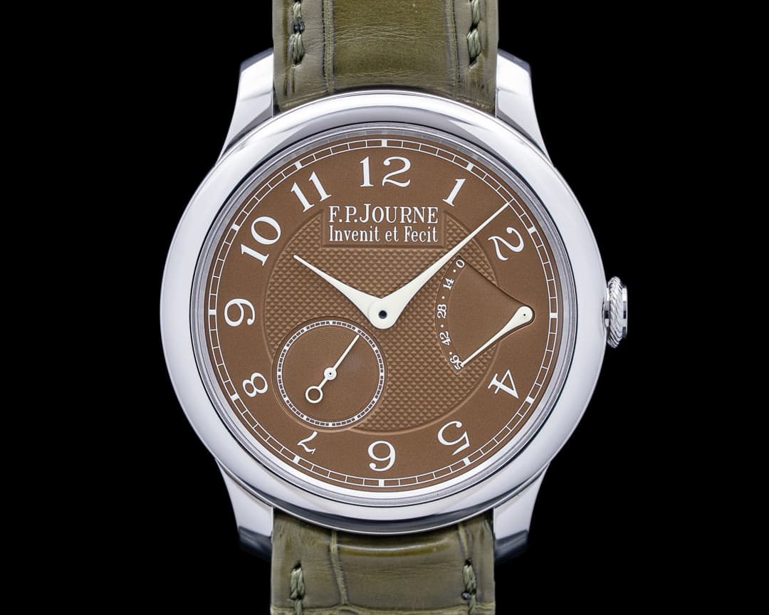Image of F. P. Journe Chronometre Souverain Platinum Havana Brown Dial