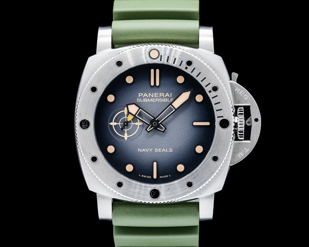 Panerai PAM01518 Submersible QuarantaQuattro Navy SEALs SS Gray Dial LIMITED