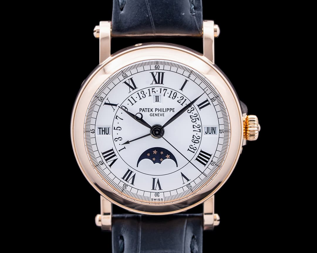 Image of Patek Philippe 5059R Perpetual Calendar Retrograde 18K Rose Gold White Dial