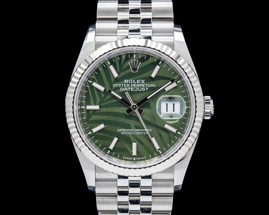 Image of Rolex 126234 Datejust 36 SS Palm Dial