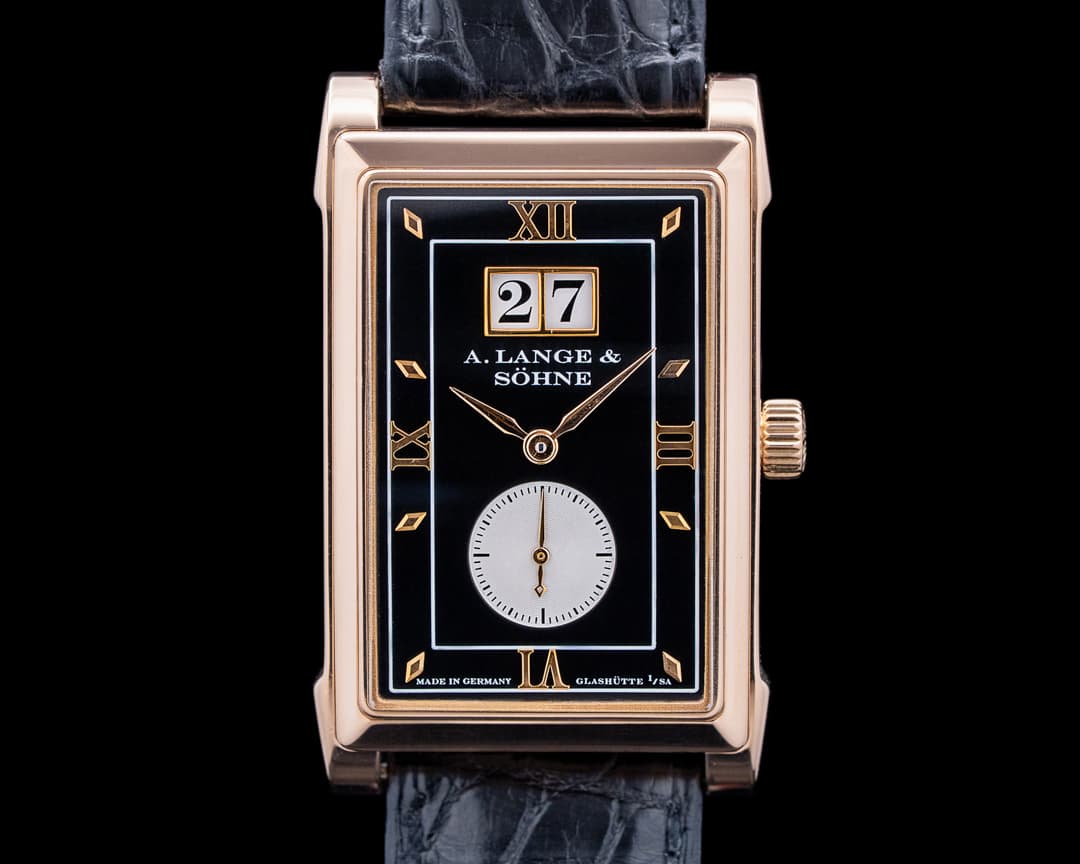 Image of A. Lange and Sohne 107.031 Cabaret 18K Rose Gold Black Dial