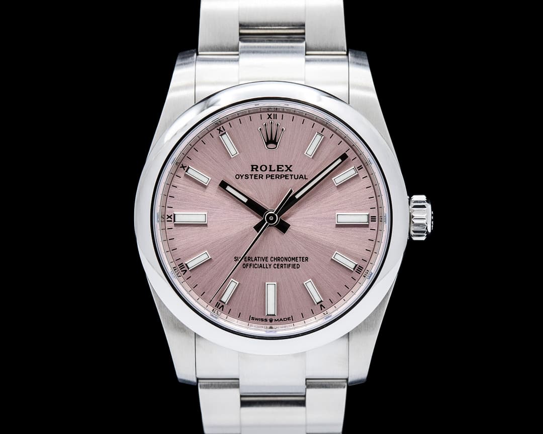 Image of Rolex 124200 Oyster Perpetual 34 SS Candy Pink Dial
