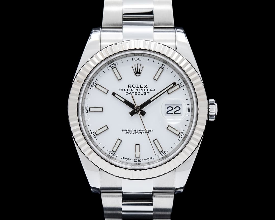 Image of Rolex 126334 Datejust 41 SS White Stick Dial