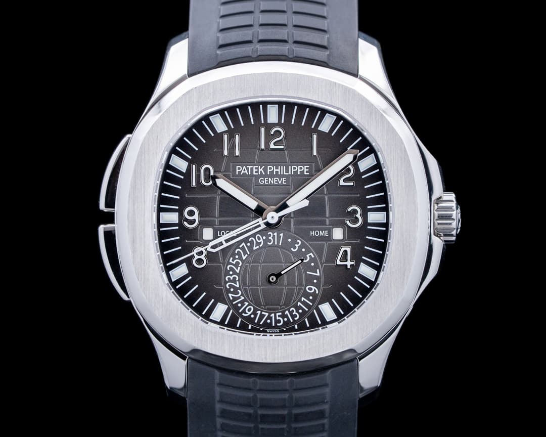Image of Patek Philippe 5164A Aquanaut Travel Time SS Black Dial