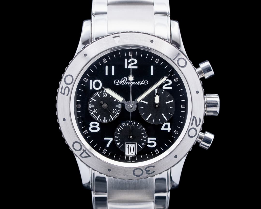 Image of Breguet 3820ST Type XX Transatlantique SS Black Dial