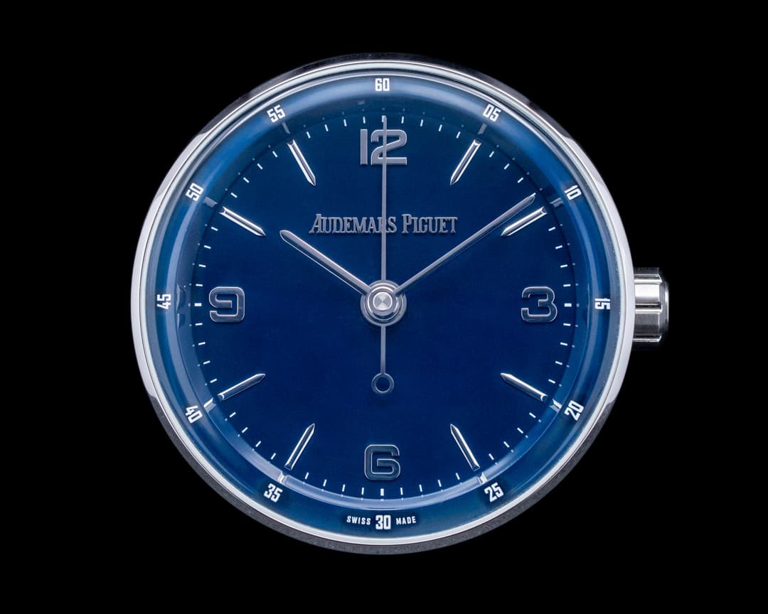 Image of Audemars Piguet Code 11.59 Table Clock SS Blue Dial 2019
