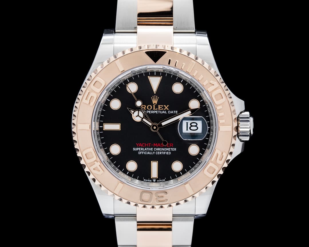Rolex 126621 Yacht Master 18K RG / SS Black Dial