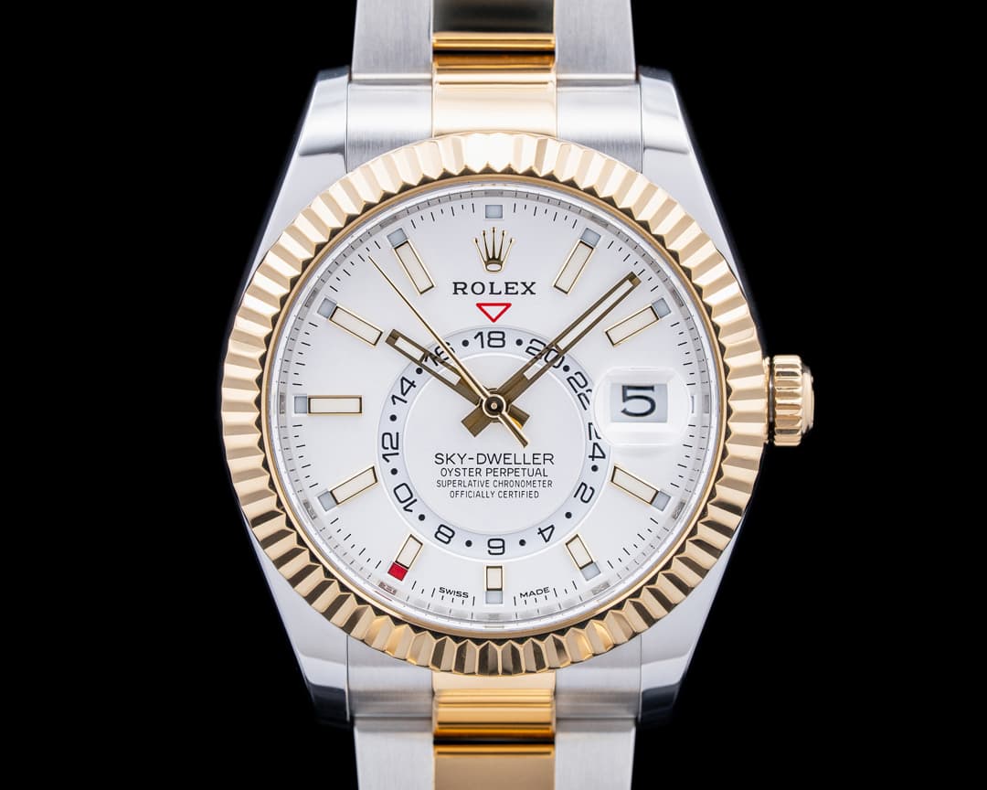 Rolex 326933 Sky-Dweller SS / 18K YG Silver Dial