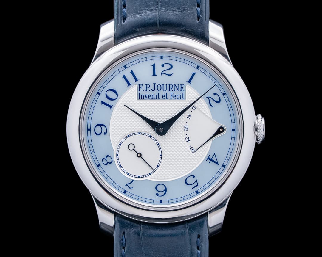 F. P. Journe CS Chronometre Souverain Nacre Platinum Blue Mother of Pearl Dial