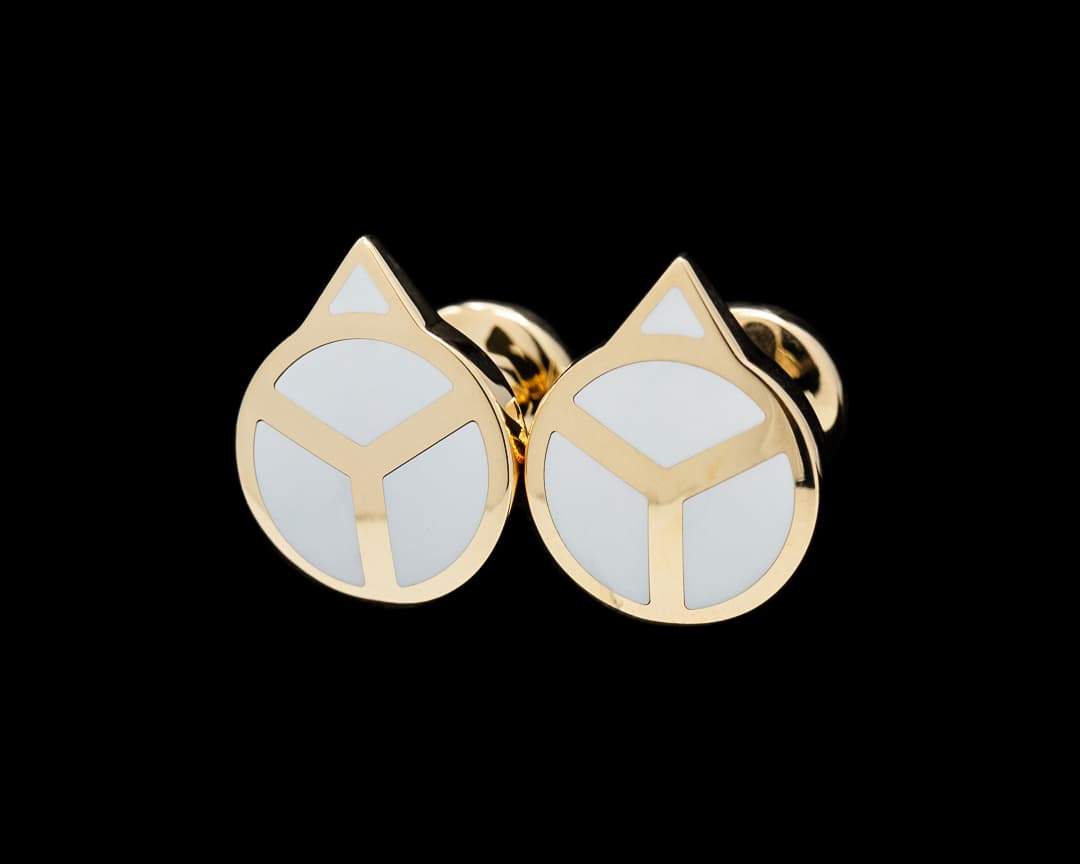 Rolex A1028 18K Yellow Gold Hand Cufflinks 2025