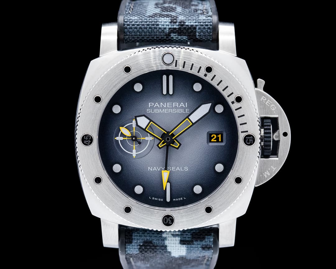 Panerai PAM01323 Submersible GMT Navy SEALs SS Gray Dial 2026 LIMITED