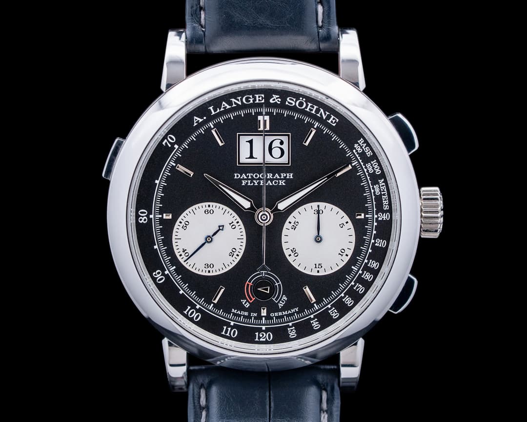 Image of A. Lange and Sohne 405.035 Datograph Up / Down Platinum Black Dial