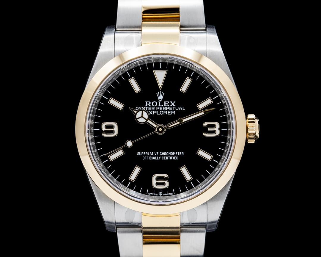 Image of Rolex 124273 Explorer 36 SS / 18K YG Black Dial UNWORN
