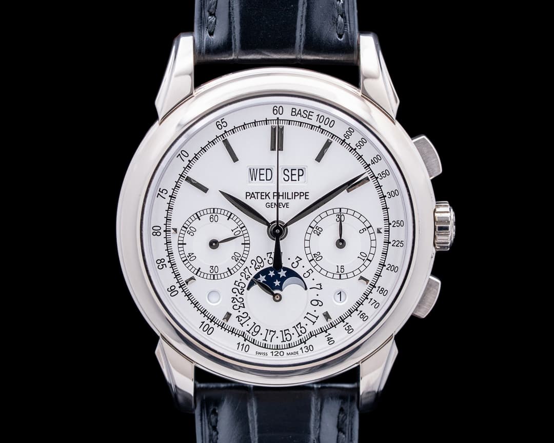 Image of Patek Philippe 5270G Perpetual Calendar Chronograph 18K White Gold Silver Dial