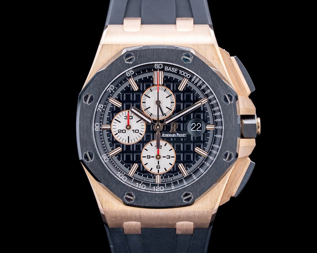 Image of Audemars Piguet 26401RO Royal Oak Offshore Chronograph 18K Rose Gold Black Dial