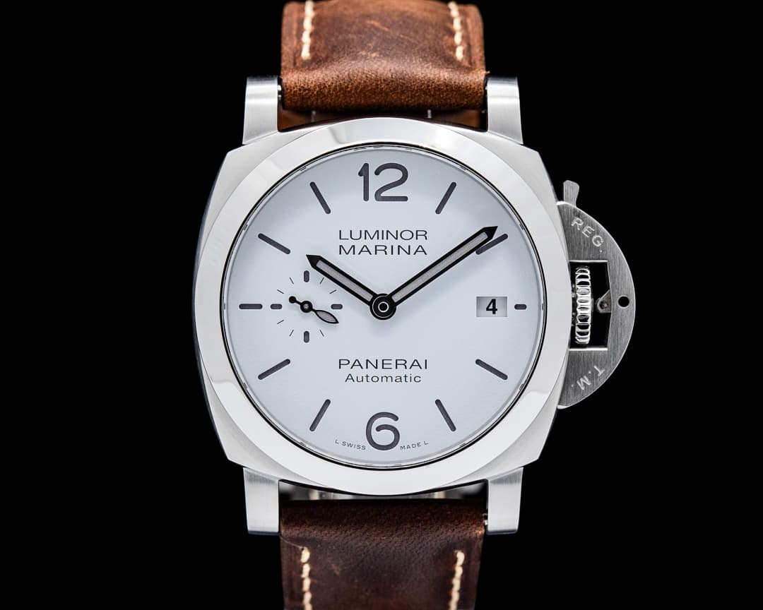 Panerai PAM01271 Luminor Marina Quaranta Stainless Steel White Dial