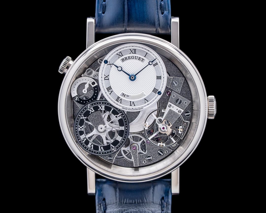 Image of Breguet 7067BB Tradition GMT 18K White Gold Skeleton Dial