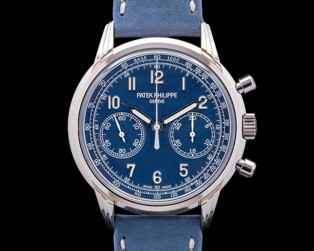 Image of Patek Philippe 5172G-001 Chronograph 18K White Gold Blue Dial