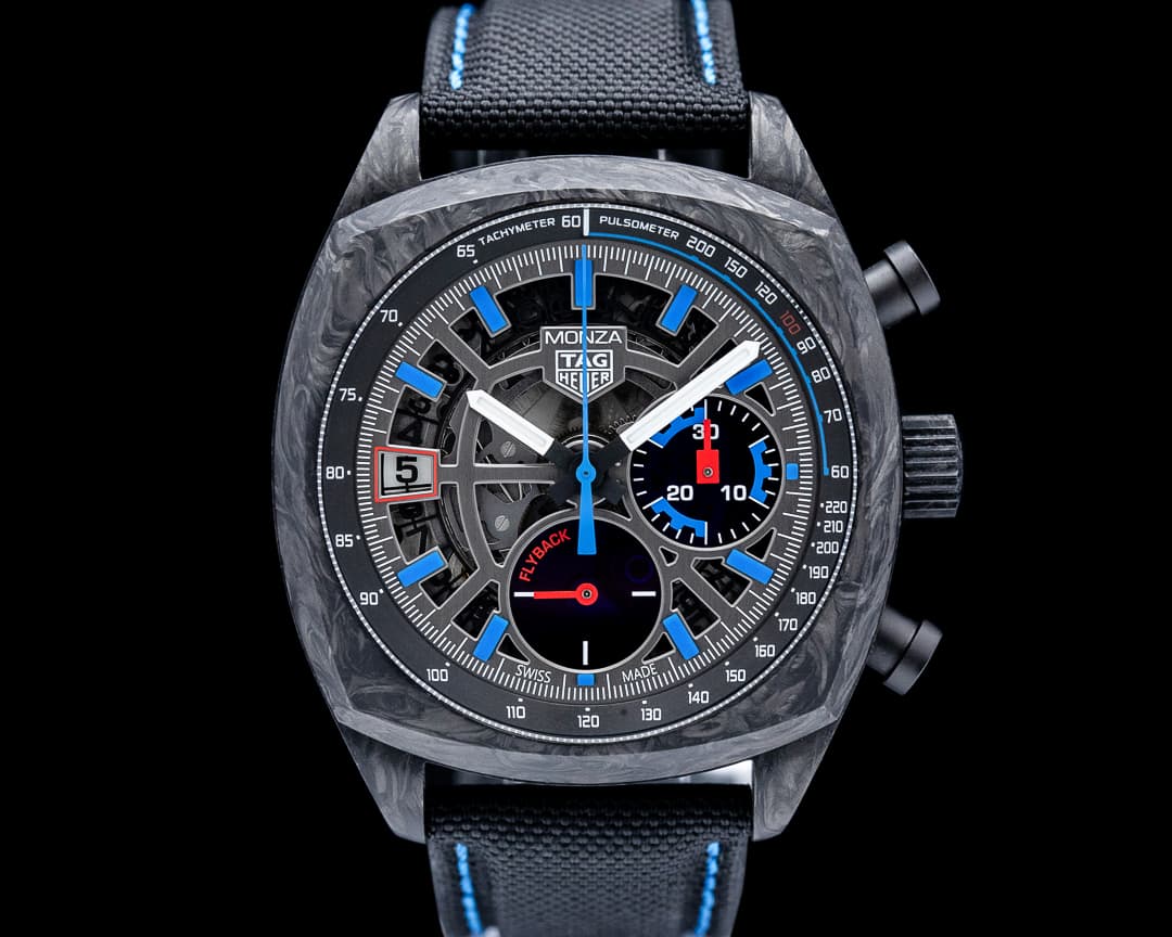 Image of TAG Heuer CR5090.FN6001 Monza Flyback Chronometer Carbon Skeleton Dial