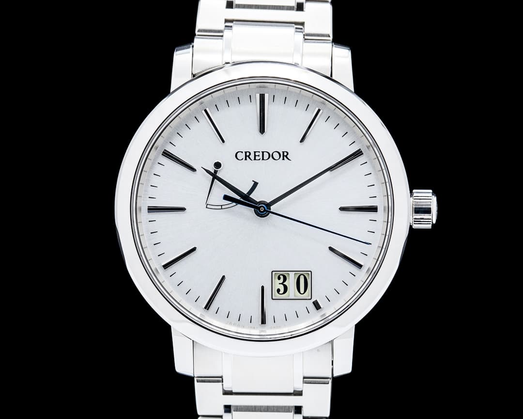Image of Credor GCLP995 Spring Drive Big Date SS Silver Dial