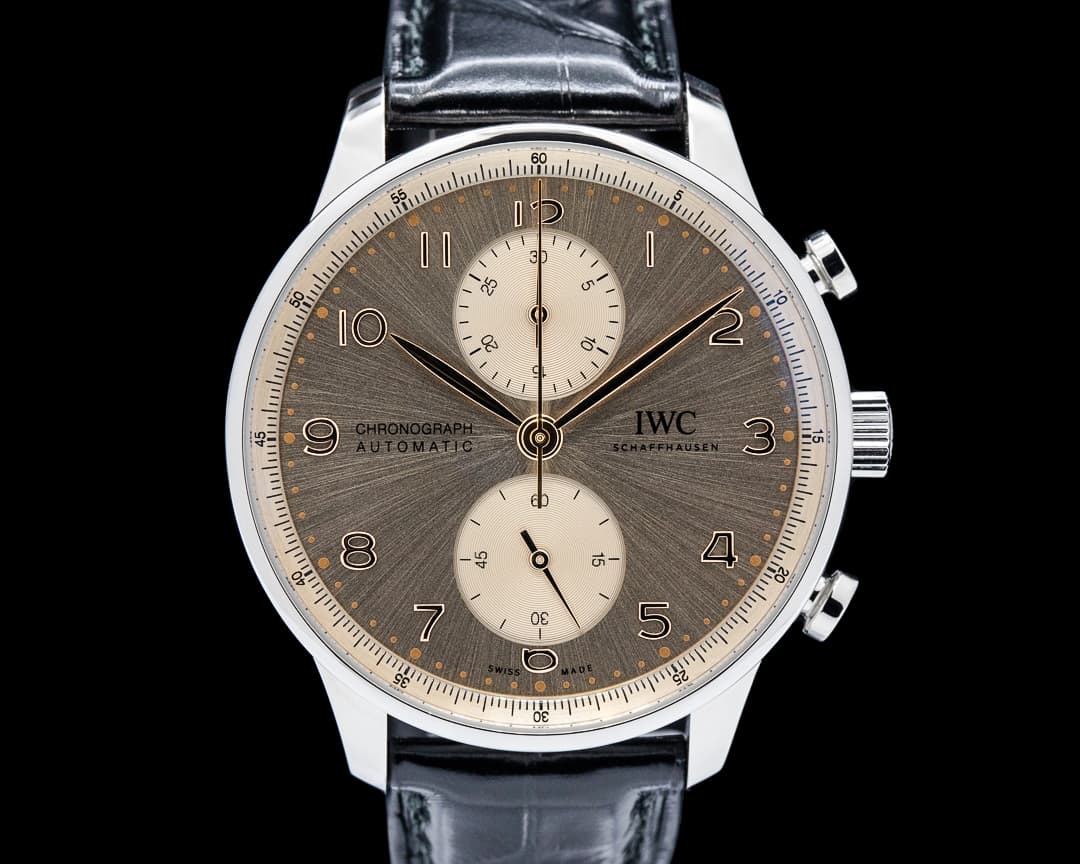 Image of IWC IW371624 Portugieser Chronograph SS Dune Dial