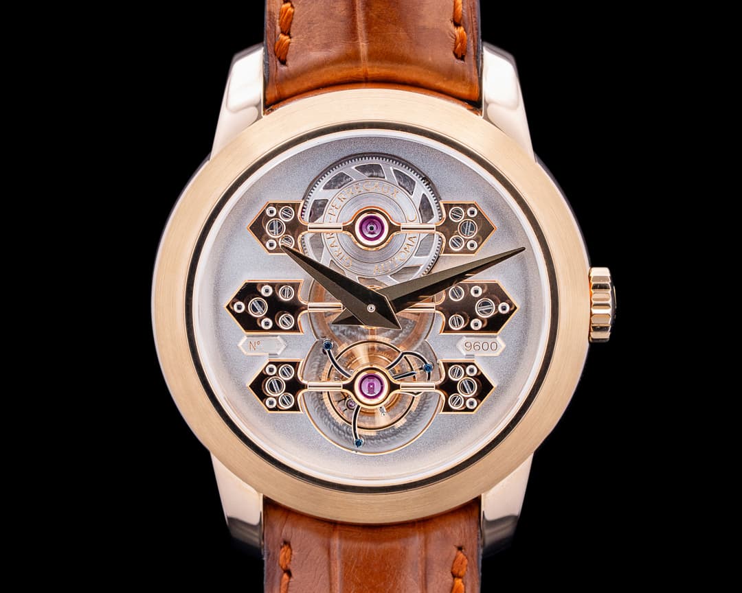Image of Girard Perregaux 99193 Triple Bridge Tourbillon 18K Rose Gold Skeleton Dial LIMITED