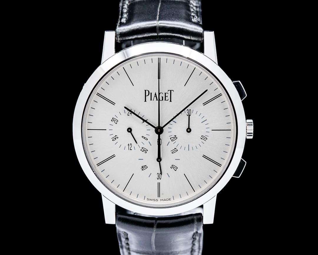 Image of Piaget G0A41035 Altiplano Chronograph 18K White Gold Silver Dial