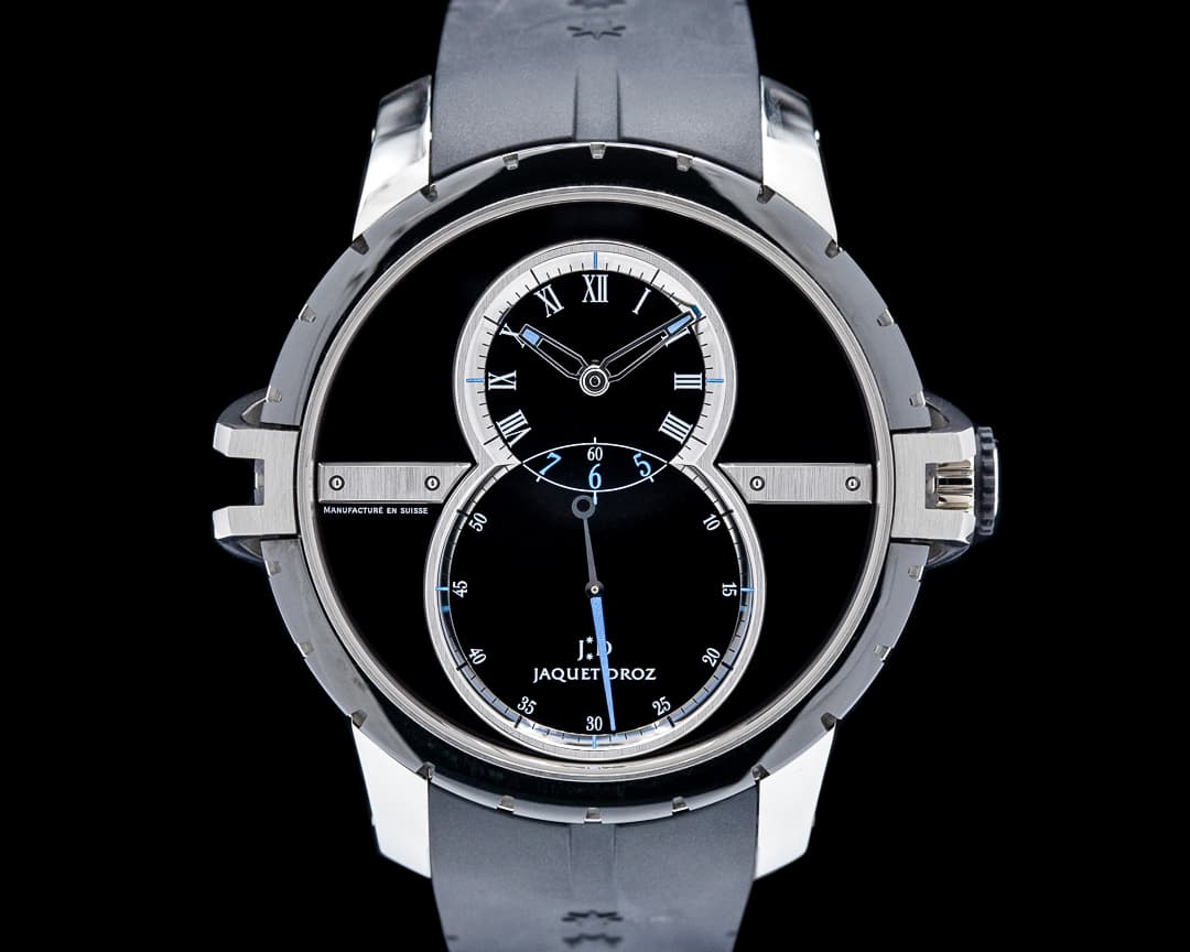 Image of Jaquet Droz Grande Seconde SW SS / Ceramic Black Dial