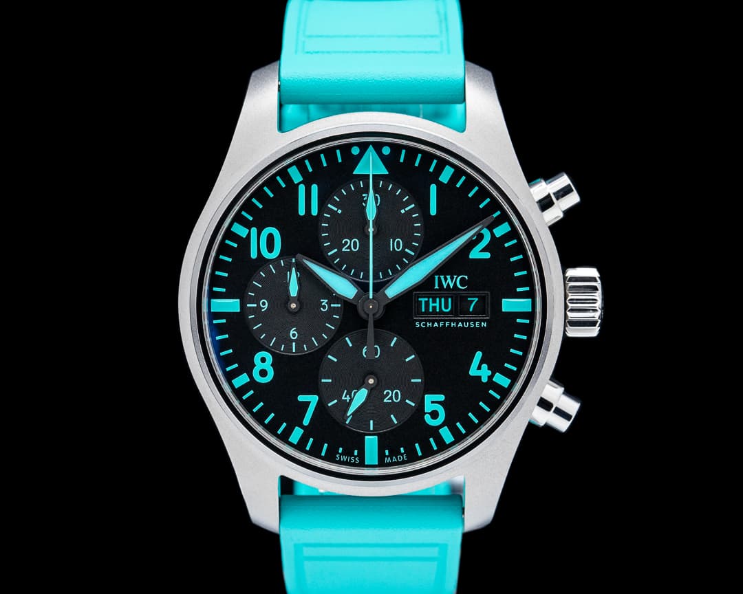 IWC Pilot's Chronograph Mercedes-AMG Petronas Titanium Black Dial 2025