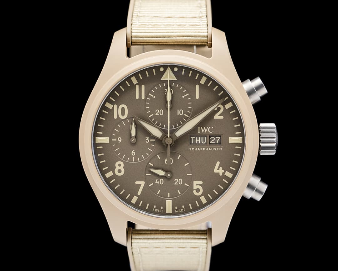 Image of IWC IW389402 Pilot's Watch Chronograph 41 TOP GUN Mojave Desert Brown Dial