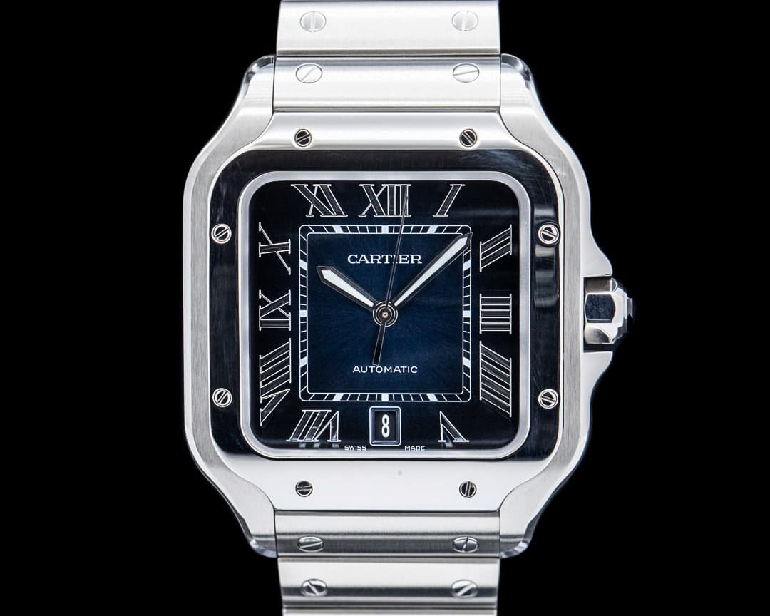 Cartier WSSA0030 Santos de Cartier Large SS Blue Dial