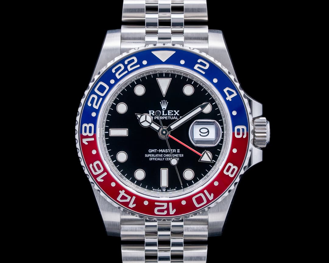 Rolex 126710BLRO GMT-Master II "Pepsi" Jubilee SS Black Dial