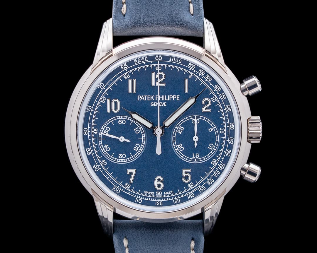 Image of Patek Philippe 5172G-001 Chronograph 18K White Gold Blue Dial