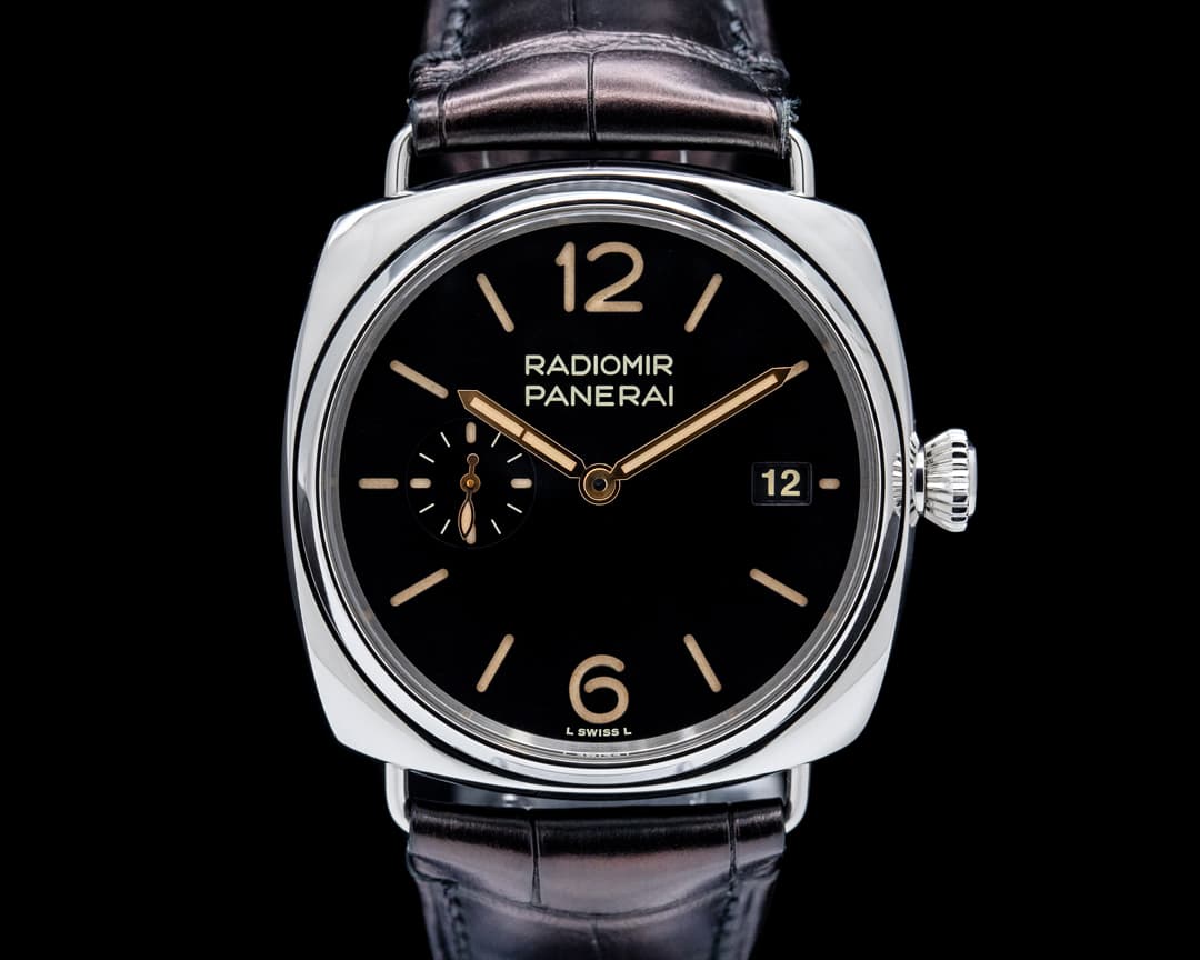 Image of Panerai PAM01294 Radiomir Quaranta SS Black "Sandwich" Dial LIMITED