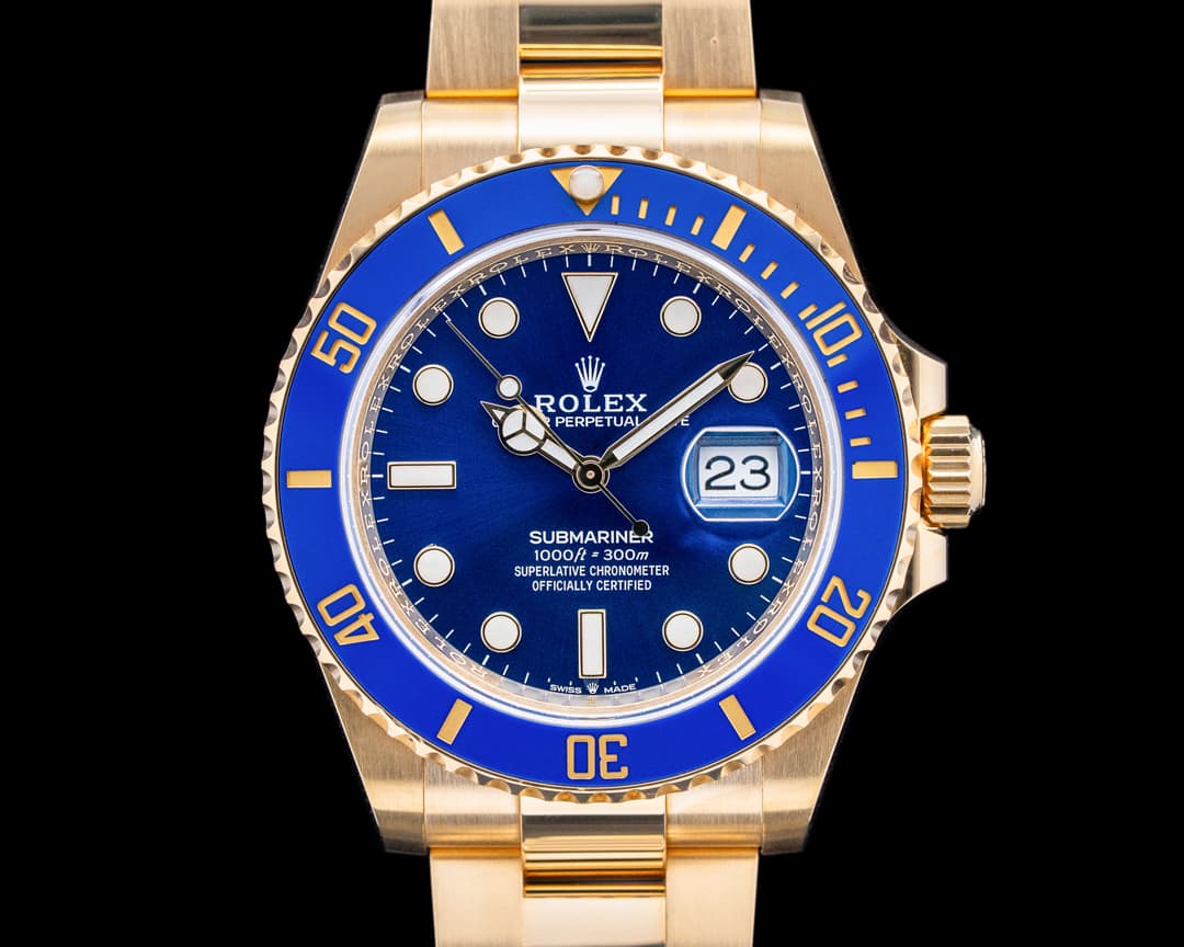 Image of Rolex 126618LB Submariner Date 18K Yellow Gold Blue Dial