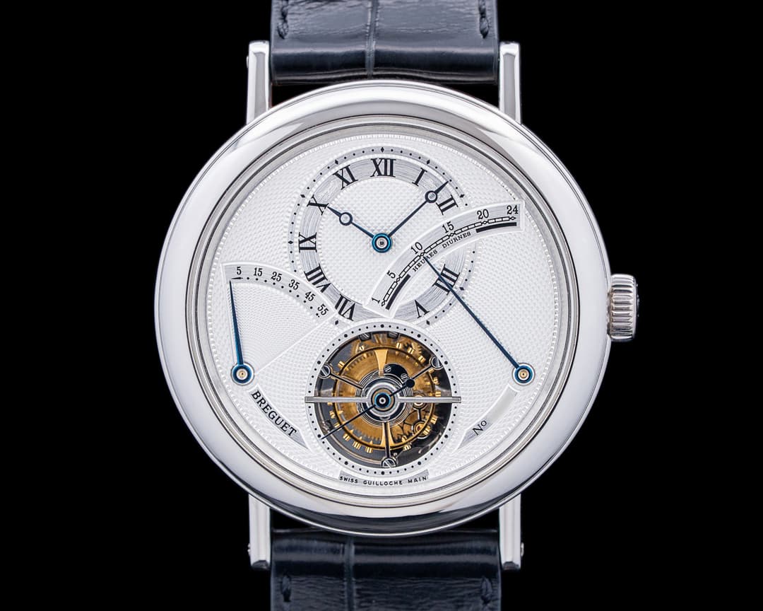 Image of Breguet 3657PT Classique Tourbillon Power Reserve Platinum Silver Dial