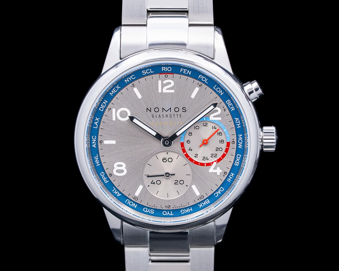 Nomos 791 Club Sport Neomatik Worldtimer SS Silver Dial 2025