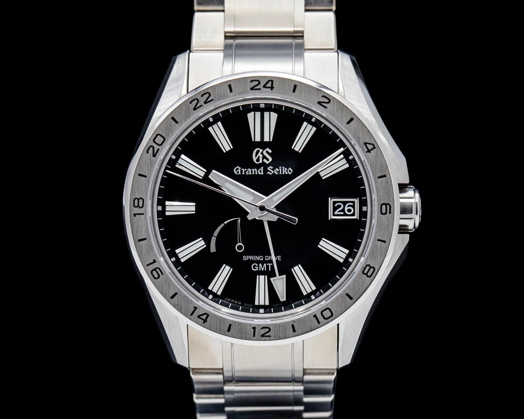 Image of Grand Seiko SBGE283G Spring Drive GMT High-Intensity Titanium Black Dial