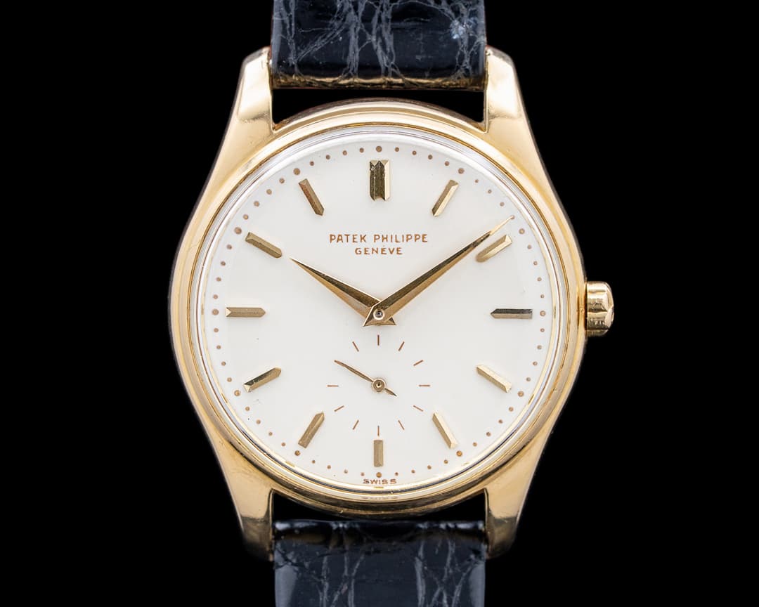 Image of Patek Philippe 2526J Vintage Calatrava 18K Yellow Gold Enamel Dial