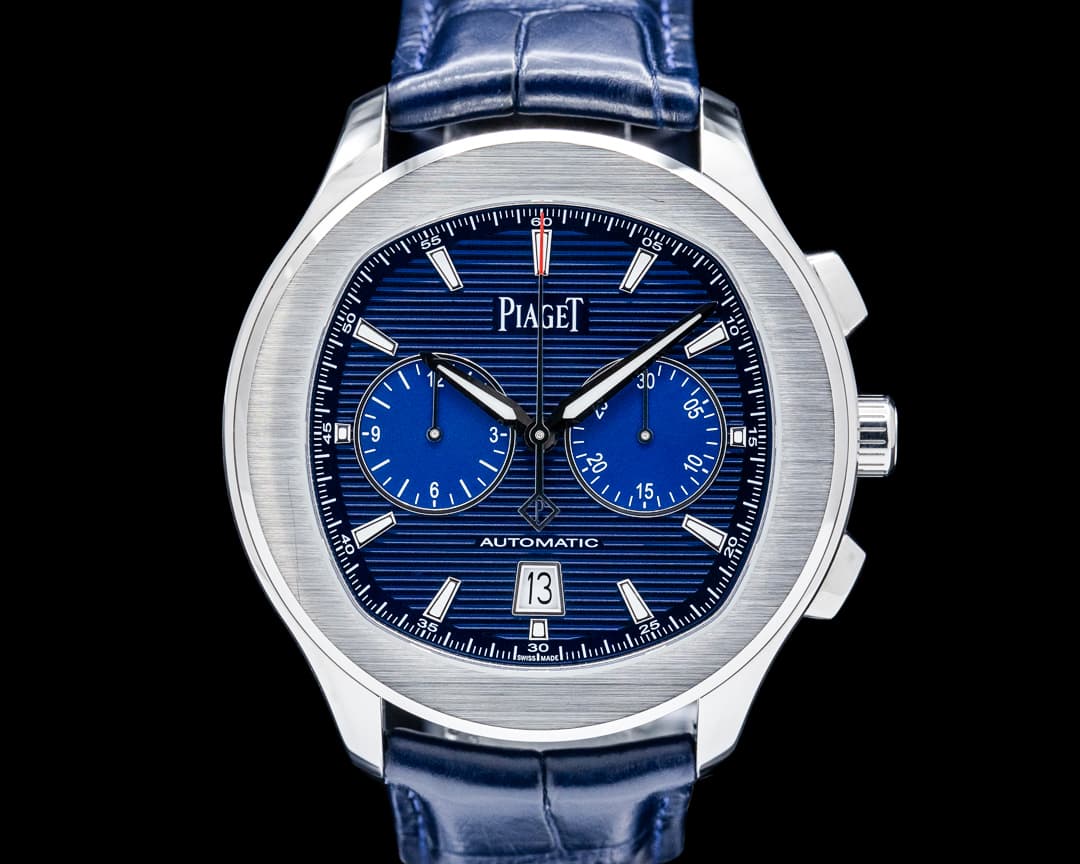 Piaget G0A43002 Polo Chronograph SS Blue Dial