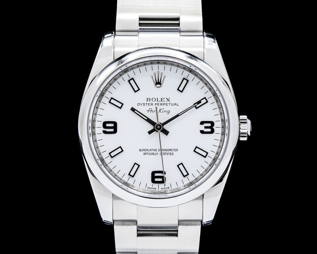 Image of Rolex 114200 Air-King SS White Dial Circa. 2007