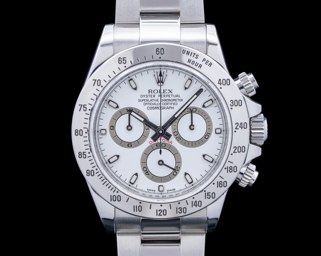 Rolex 116520 Daytona Chronograph SS White Dial