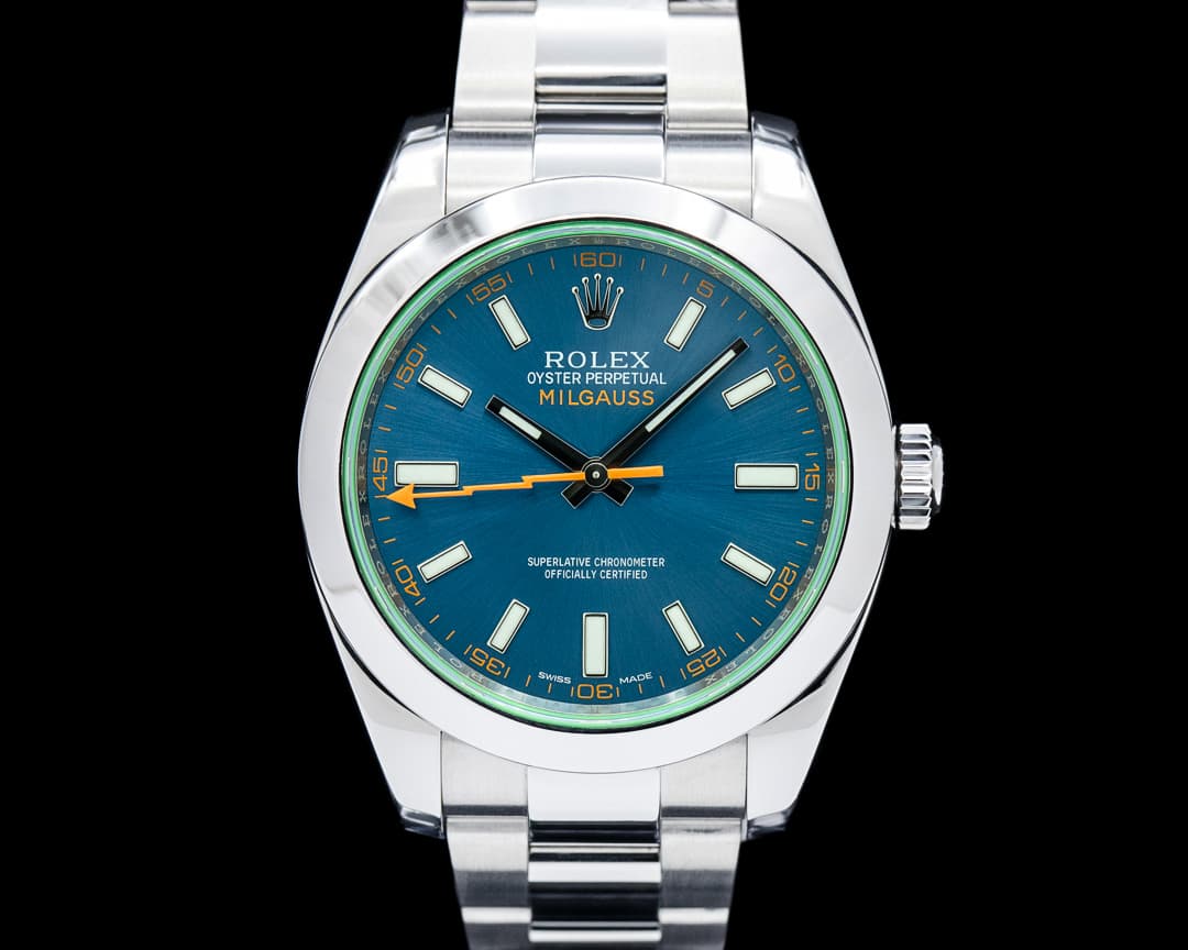 Image of Rolex 116400GV Milgauss SS Z-Blue Dial