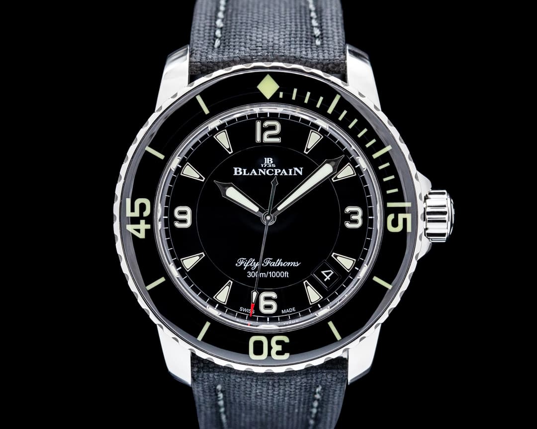 Image of Blancpain 5015 Fifty Fathoms Automatique SS Black Dial