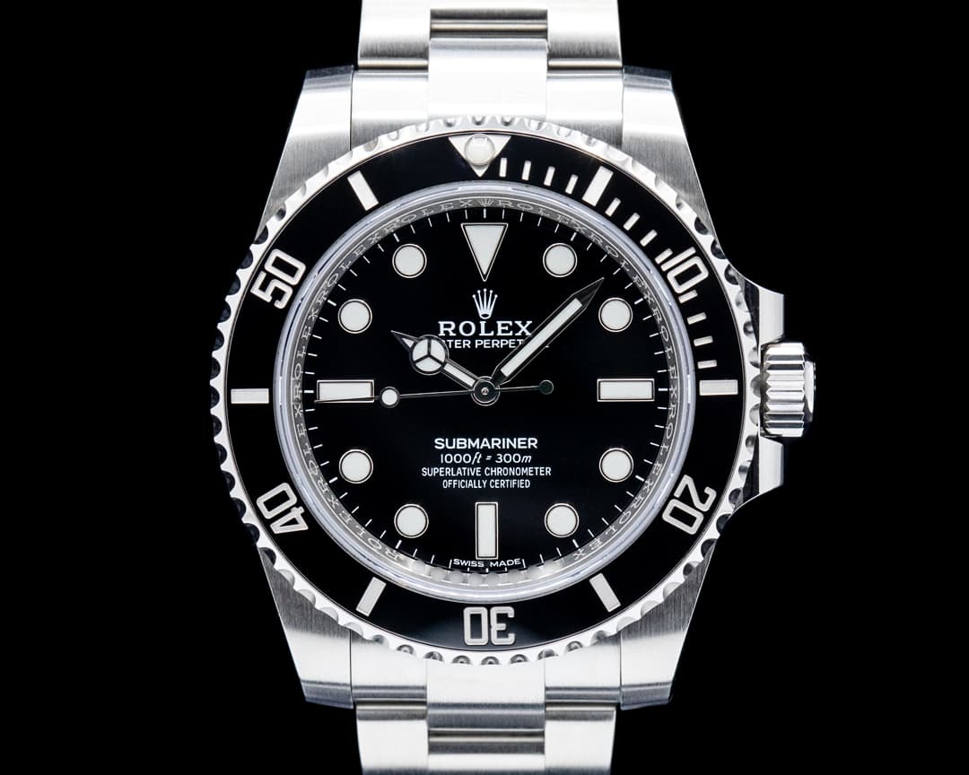 Image of Rolex 114060 Submariner No Date SS Black Dial