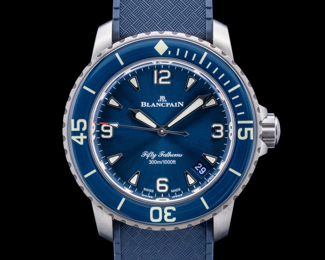 Blancpain 5010 Fifty Fathoms Automatic Titanium Blue Dial