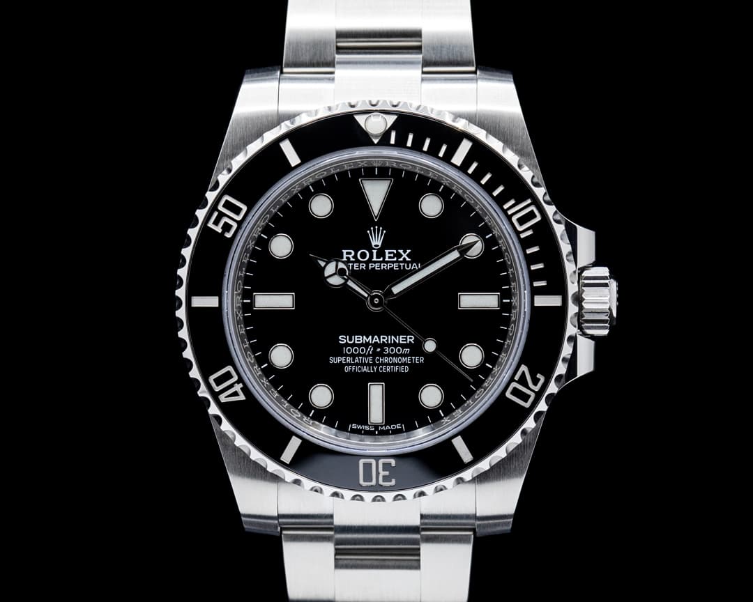 Rolex 114060 Submariner No Date SS Black Dial