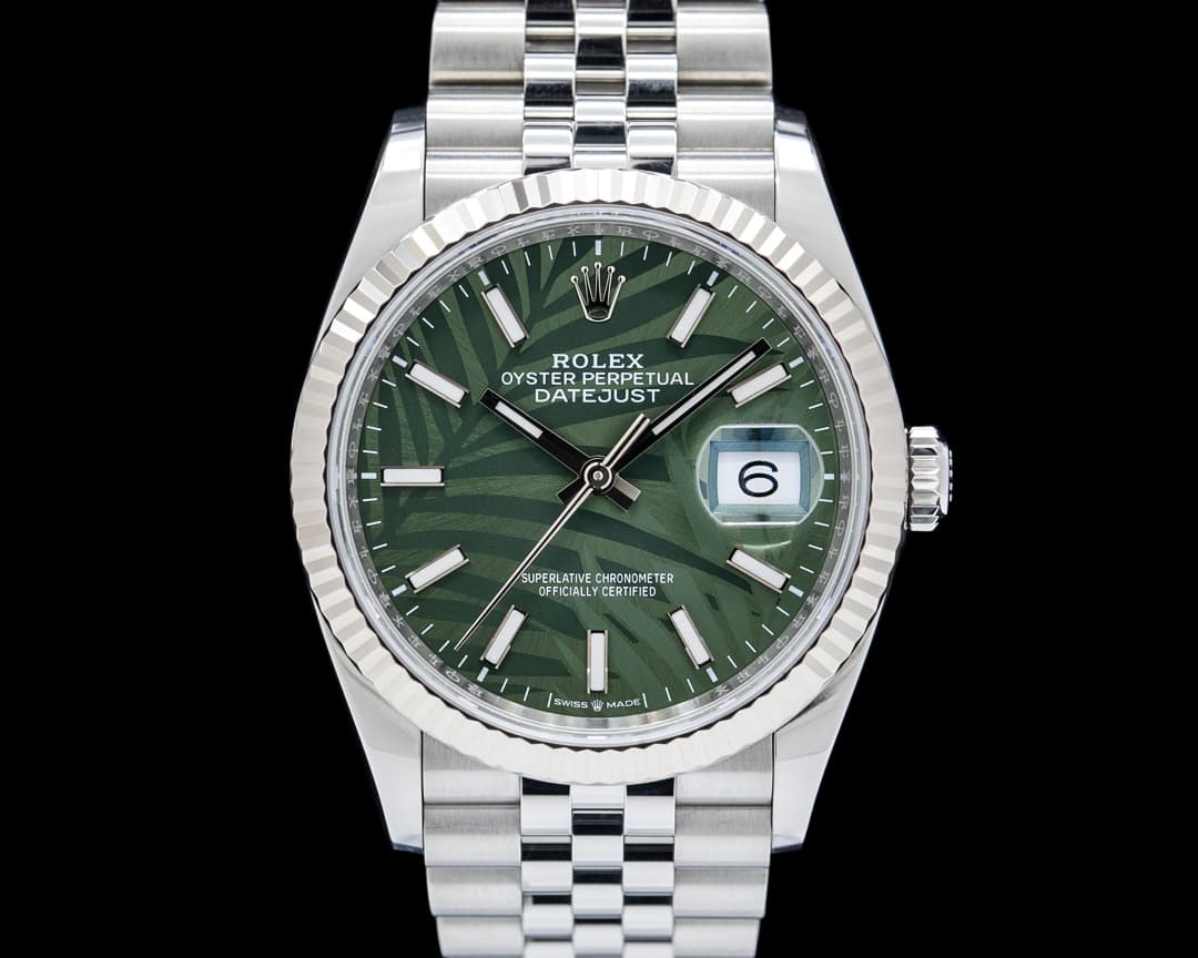 Image of Rolex 126234 Datejust 36 SS Palm Dial
