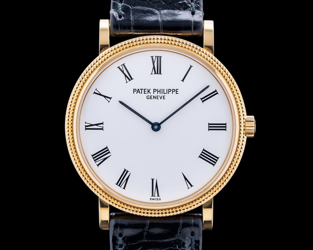 Image of Patek Philippe 5120J-001 Calatrava 18K Yellow Gold White Dial