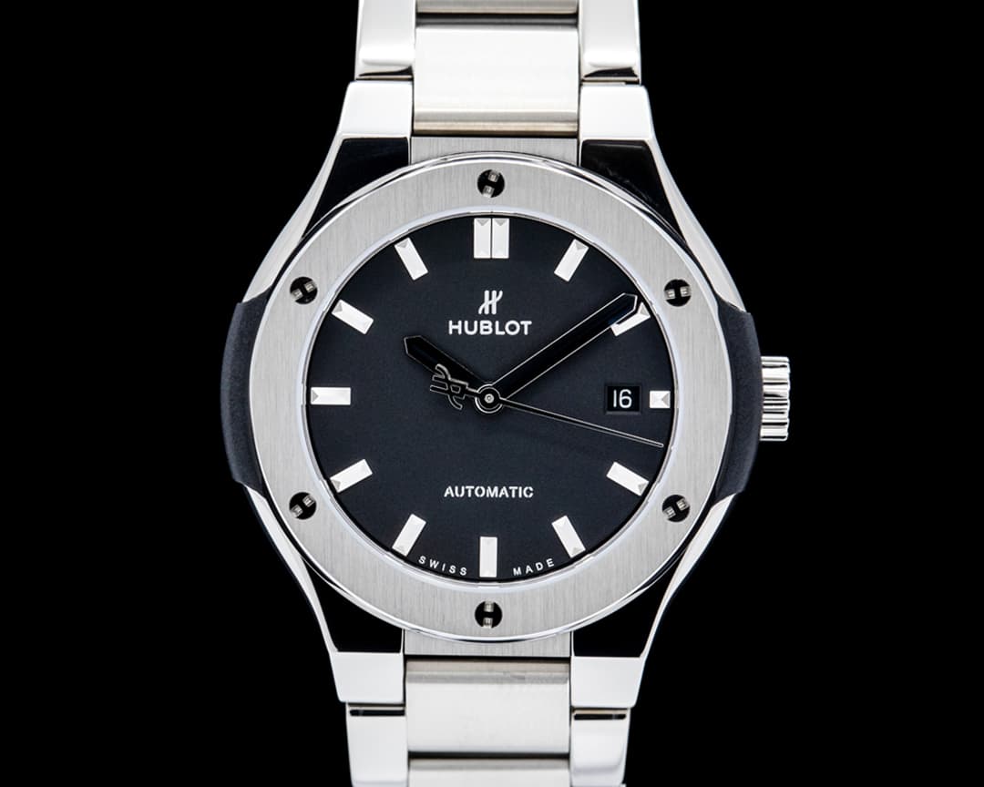 Image of Hublot Classic Fusion 33 Titanium Black Dial